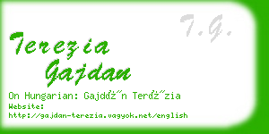 terezia gajdan business card